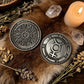 Key of Solomon Pentacle Talisman Coin Planetary Seal Amulet Occult Metal Tokens for Rituals,Spiritual Divination Gift Set