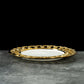 Gold Plated Hollow Out Ceramic Plate Steak Plate Dessert Snack Plate Fruit Salad Plates Service Plates Restaurant Tableware