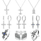 925 Sterling Silver Earrings Rings Necklaces Bracelets For Woman Cross Christianity Drop Earring Fit Charms DIY Fine Jewelry