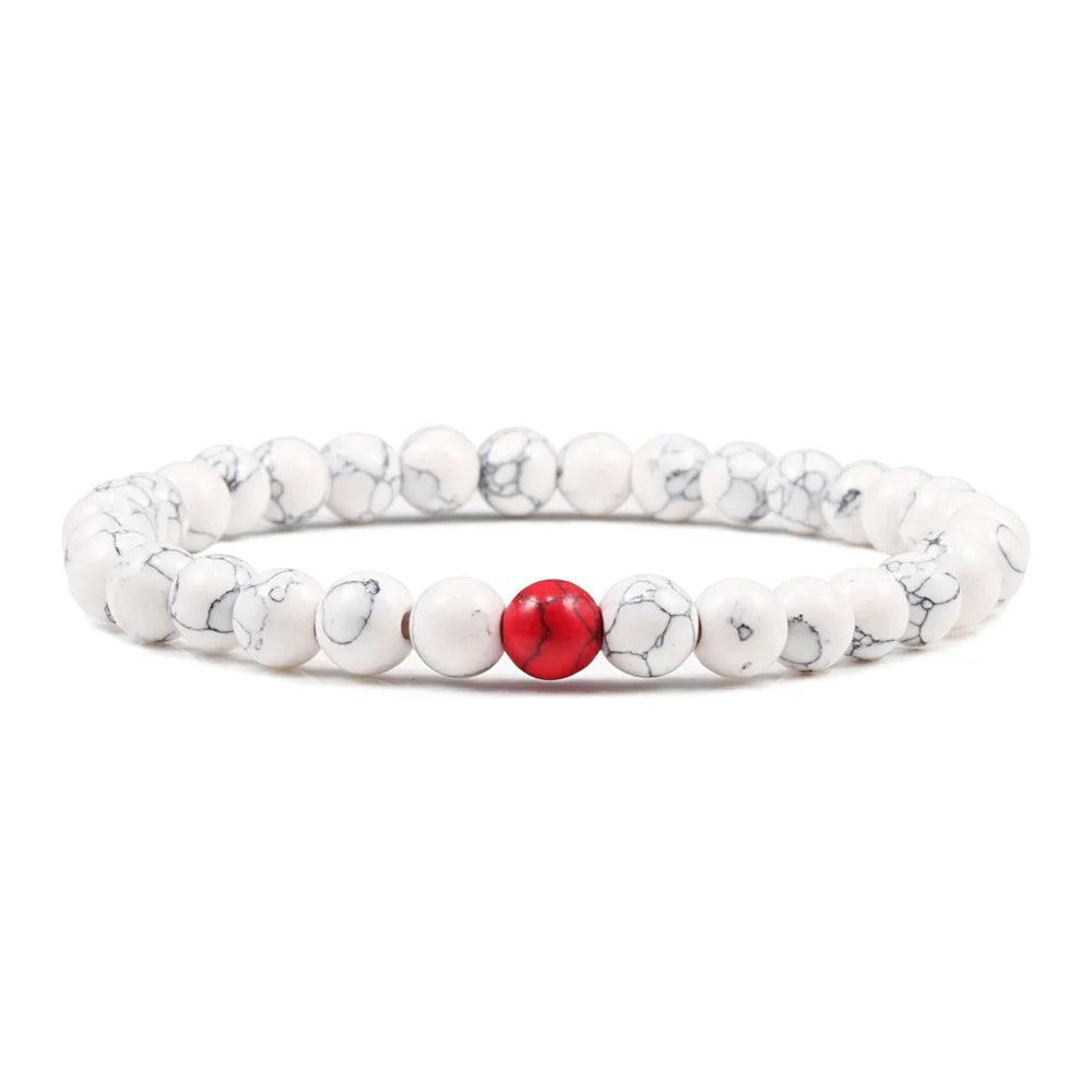 6/8/10MM Natural Stone Bracelet Red Pine Stone Prayer Beaded Bracelet Rosary Meditation Bracelets Men Women Yoga Jewelry Pulsera