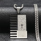 Chrisitian Cross Bible Verse Prayer Necklace Stainless Steel Portuguese Religious Necklaces Jewelry collar hombre N2035S02