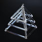Clear Crystal Singing Pyramid Professional Quartz Tower Singing Bowl Yoga Meditation Sound Healing Percussion Instruments Gifts