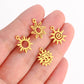 5Pcs Stainless Steel Moon&Sun&Star Charm Jewelry Making Accessories Supplies DIY Necklace Bracelet Celestial Pendants Findings