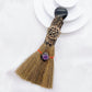 Natural Amethyst Crystal Love Heart Magic Broom Gem Crafts Home Decoration Reiki Healing Witch Broomstick Christmas Gift