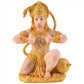 (ABAB) Gold Hanuman Statue Indian Lord Sculpture India Figurine Collection Idol Murti Pooja Sculpture for Decor Ornament