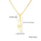 Israel Hexagram Map Pendant Necklace Country Geometry Stainless Steel Chain Necklaces for Women Jewelry Gift Souvenir Wholesale