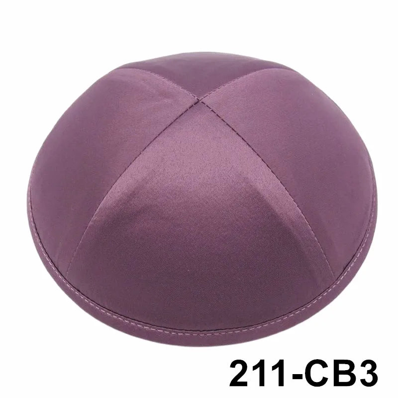 GIU 19cm Satin Jewish Hats Caps Skullies Beanies Kippot Yarmulke Kippah Dome Kipa For Wedding And Events