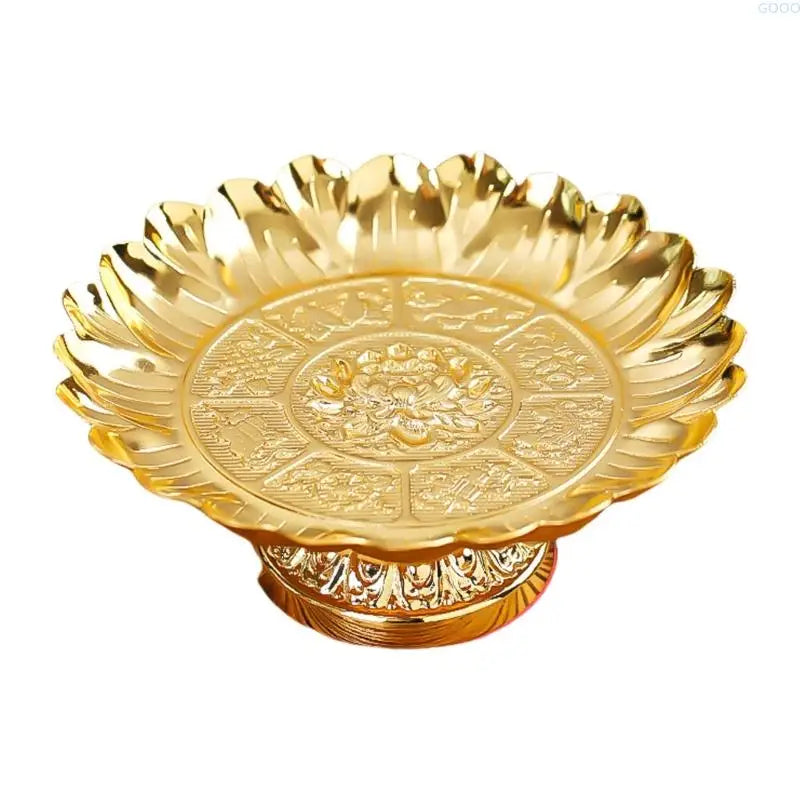 23GA Sacred Ritual Fruit Bowl for Altar Decorations Party Serving Safe Alloy Centerpieces