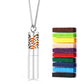 Twelve Constellations Aromatherapy Essential Oil Pendant Lockets Perfume Storage Diffuser Necklace 316L Stainless Steel Jewelry