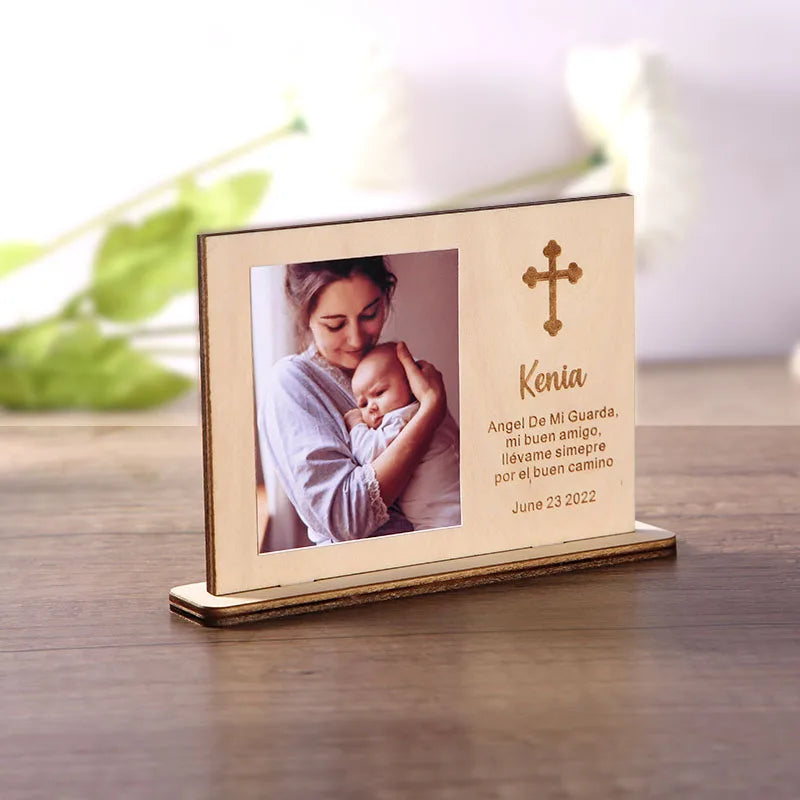 Baptism Favor Photo Frame,First Holy Communion Favors,Personalized Baptism Frame Favor,Christening Favors,Baptism Thank You Gift