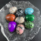 EG1-7 Mini Natural Stone Egg, Small Polished Egg Shaped Stone for Meditation Stress Relief Fidget Palm Desk Decor Gift