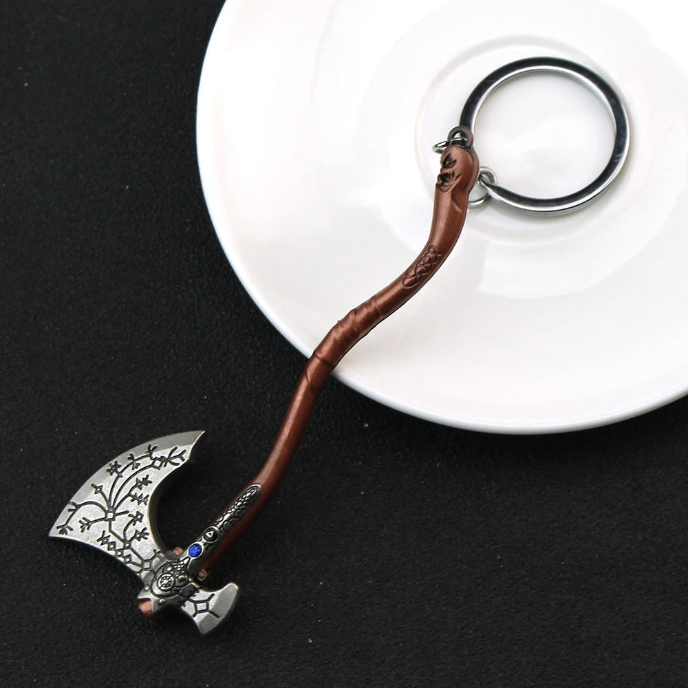 New God of War 4 Kratos Sword Keychain Pendant Keyring Jewelry Men And Women Car key chain Accessories