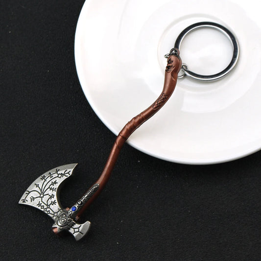 New God of War 4 Kratos Sword Keychain Pendant Keyring Jewelry Men And Women Car key chain Accessories