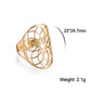 Unift Sacred Geometry Flower of Life Ring Adjustable Stainless Steel Ring Men Women Accessories Vintage Filigree Jewelry Gifts
