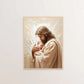 Jesus Christ Canvas Postres Christian Jesus Portrait Wall Art Print Poster I Will Walk with Christ LDS Bible Verse Gift Poster