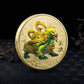 Chinese Mythical Beasts Coins Collectibles Dragon Coin Tiger Suzaku Zodiac Tai Chi Commemorative Medal Luck