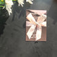 Hot Mirror Gold Custom Wedding Invitation Card,Acrylic Hebrew,Prayer Blessings,Candle Design Bar Mitzvah Wood,Souvenir,Tied Bow