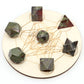 7Pcs Platonic Solid Sacred Stones Geometry Set Natural Crystals Reiki Healing Chakra Gemstones Lucky Home Decoration Gifts