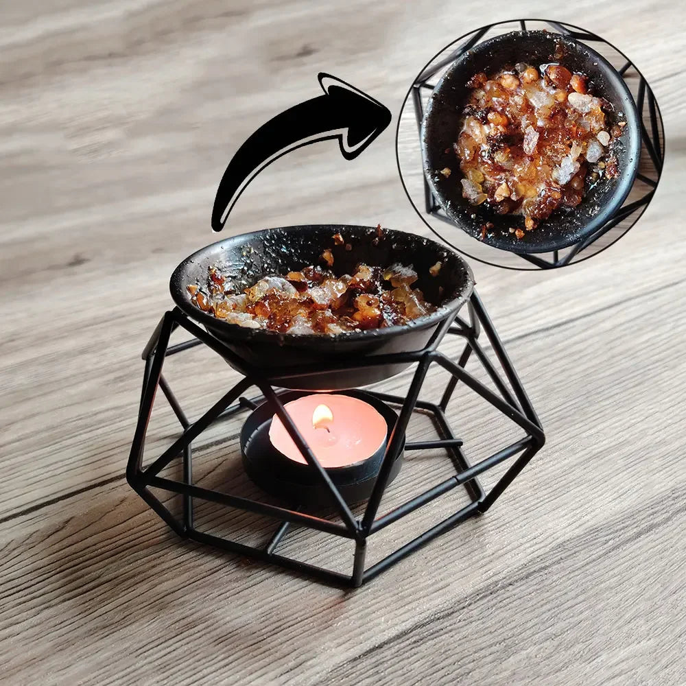 Lemon Scented Frankincense Resin Incense Burner Gift Set Natural Frankincense for Meditation Yoga Church Christmas Birthday