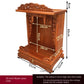 Standing Cabinet with Buddhist Nativity, Solid Wood, God of Wealth