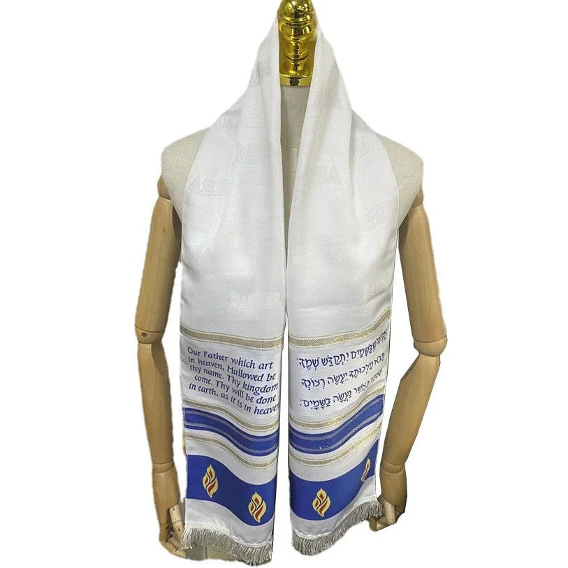 Wholesale 165*36cm Fire Print Tallit Prayer Shawl Israel Praying Scarfs Priez Wraps Jewish for men women priest