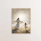 Modern Christian Believer Poster Jesus Praying Shepherd Bible Verse Easter Canvas Painting Wall Art for Kids Room Home Decor