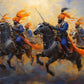 Khalsa Sikh Bold Warrior Retro Religion Poster Print Wall Art Pictures Canvas Painting Living Room Bedroom Home Decor Gift