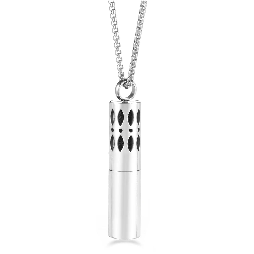 Twelve Constellations Aromatherapy Essential Oil Pendant Lockets Perfume Storage Diffuser Necklace 316L Stainless Steel Jewelry