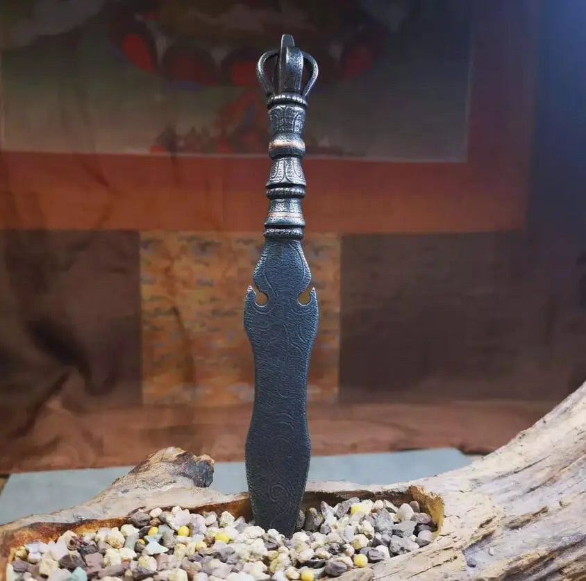 Gandhanra Vintage Tibetan Ritual Implement,Dorje Phurba Kila Dagger Altar Tool