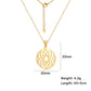 Flower of Life Sacred Geometry Necklace Stainless Steel Mandala Neck Chain Women Men Vintage Universal Spiritual Jewelry