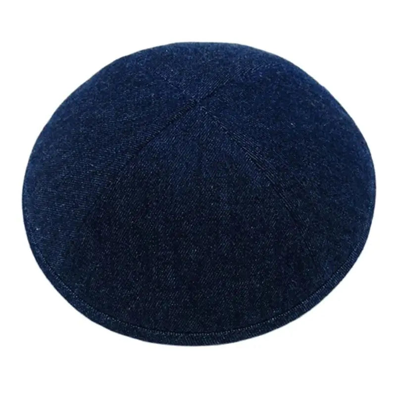 GIU 19cm Jewish Jean Denim Kippo Hats Caps Skullies Beaniest Kipa Yarmulke Kippah Dome For Wedding And Events
