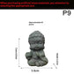Cute Little Monk Buddha Statue Chinese Style Fish Tank Moss Landscaping Zen Garden Decoration Oriental Aesthetic