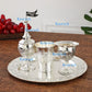 Kiddush high foot cup and tray, Havdalah candle holder, Besamim spice box Havdalah 4pcs set, suitable for the end of the Sabbath