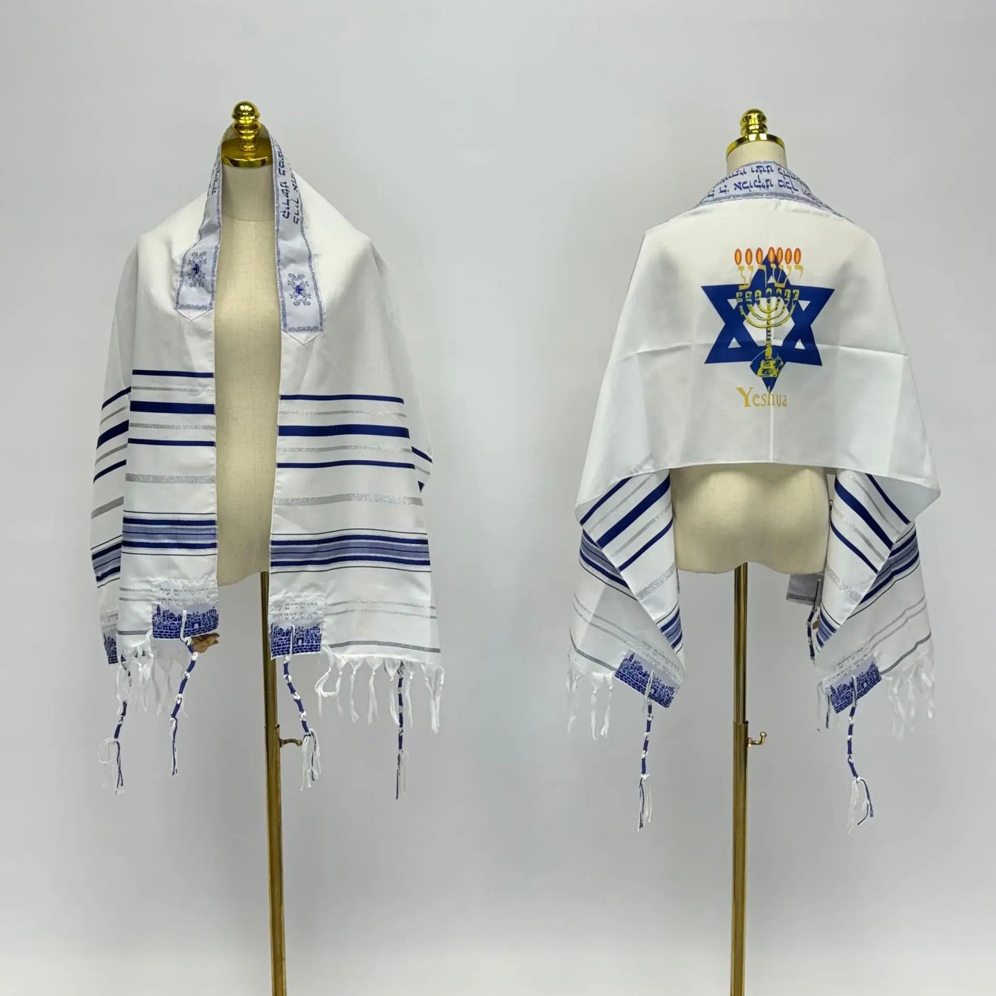 Tallit Messianic Scarf Fire Style Prayer Talit Jerusalem Hanukkah Shawl Women Men Israel Talitnia Prayer Shawl for Christian