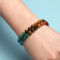 Double Layer Natural Healing Stone Bracelet White 7 Chakra Indian Yoga Beads Bracelet Adjustable Braided Rope Jewelry Gifts