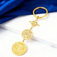 Triple Protection Pendant Keychain with Witch Knot and St Benedict Exorcism Medal Pentagram Tetragrammaton Keyring Amulet