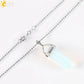 CSJA Hexagonal Bullet Crystal Necklaces Natural Gem Stone Quartz Necklace Pendant Chakra Amethysts Pink Quartz Lapis Lazuli G957