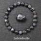 Natural Golden Obsidian Stone Beads Bracelet Men Women Golden Light Rainbow Obsidian Raw Stone Round Bead Natural Energy Jewelry
