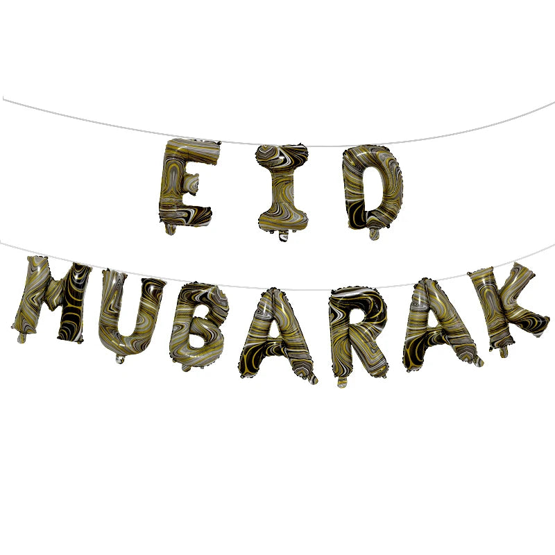 1set Moon Star Balloon Set for Muslim EID Mubarak Festival Home DIY Decoration Ramadan Kareem Kids Birthday Party Ballon Globos