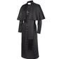 Medieval Priest Cosplay Costume Catholic Cassock Robe for Church Pastor Missionary Clergy