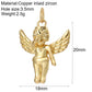 Goth Cross Chrams for Jewelry Making Supplies Golden Angel Charm Stainless Steel Long Chain Dijes Diy Necklace Earring Bracelet