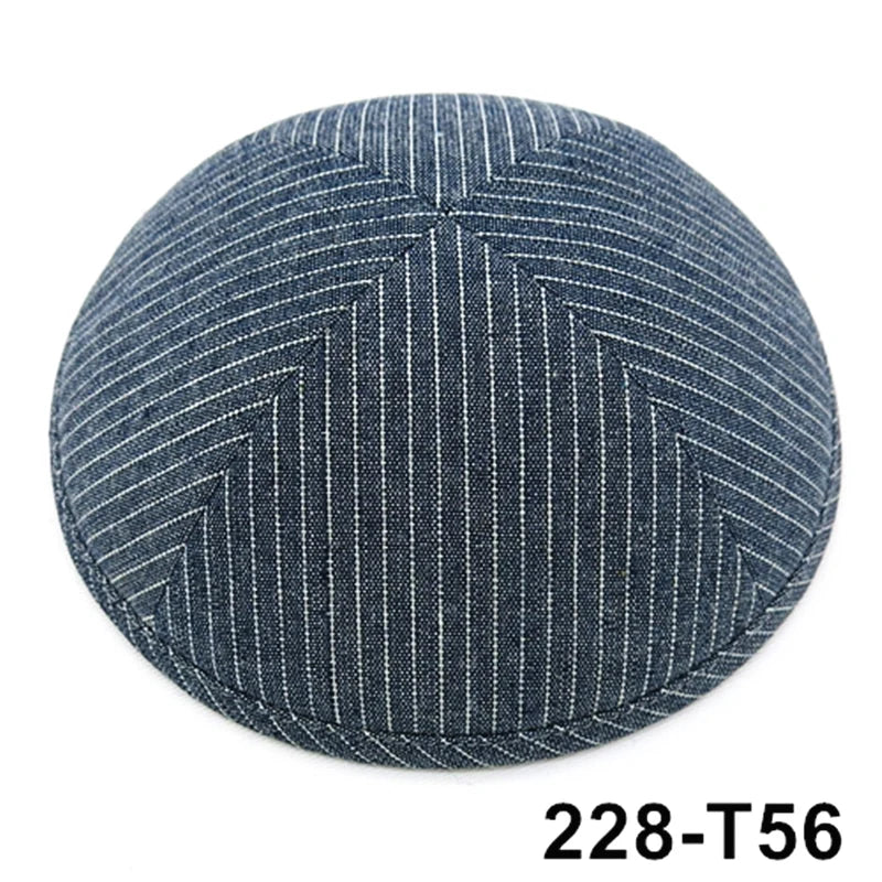 GIU 19cm Jewish Jean Denim Kippo Hats Caps Skullies Beaniest Kipa Yarmulke Kippah Dome For Wedding And Events
