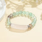 1pc Healing Handmade Stone Bracelet Turquoise Natural Malachite Gemstone Crystal Rough Bracelet Body Energy Yoga