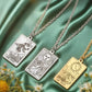 Dawapara Tarot Cards Necklace Women Stainless Steel Necklace Wealth Amulet Classic Tarot Major Arcana Divination Charm Jewelry