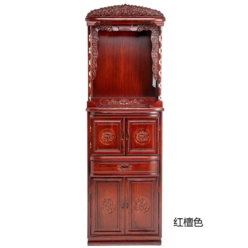 HT Fanti Chinese Style Buddha Shrine Cabinet Home Altar Offering Table Fairy Altar Incense Table God House Cabinet Buddha Altar