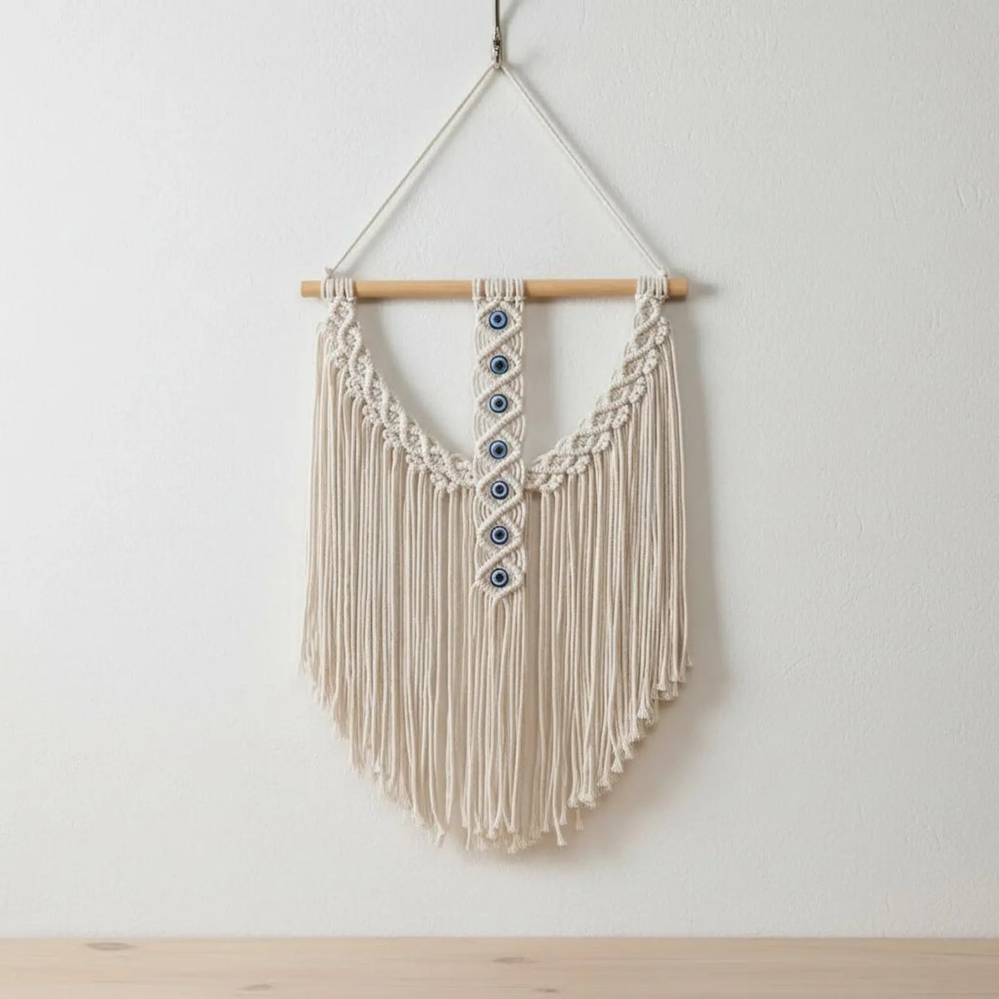 Evil Eye Wall Hanging Tassels Handwoven Tassel Wall Hanging Evil Eye Tapestry Easy to Hang Long-Lasting for Bedroom