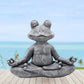 Meditating Frog Statue Resin Yoga Zen Buddha Frog Craft Garden  Simulation Animal Statue Ornament Creative Resin Decoration