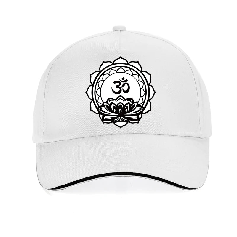 Om Yoga Lotus Flower women hat Religious Buddha Mandala Meditation Spiritual Indian Baseball cap Buddhist Lotus Meditation hat