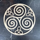 Wooden Flower Of Life Natural Symbol Sacred Geometry Ornaments Home Decoration Chakra Carved Coaster Wood Sign Wall Kitchen DIY