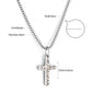 LUXUKISSKIDS Catholic Rosaries Beaded Prayer Cross Pendant Necklace Rosary Prayer Long Stainless Steel Necklaces Collier Jewelry